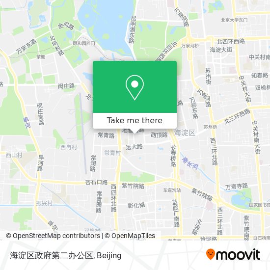 海淀区政府第二办公区 map