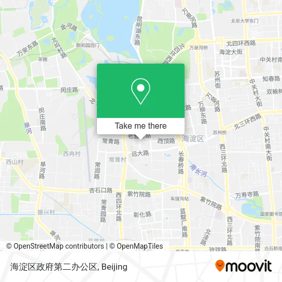 海淀区政府第二办公区 map