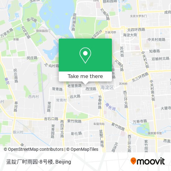 蓝靛厂时雨园-8号楼 map