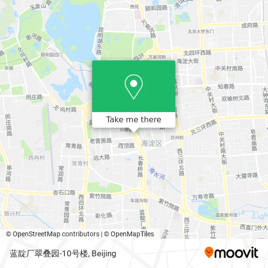 蓝靛厂翠叠园-10号楼 map