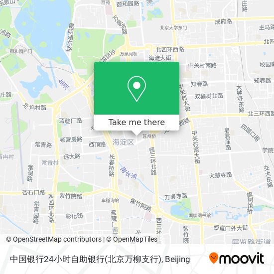 中国银行24小时自助银行(北京万柳支行) map