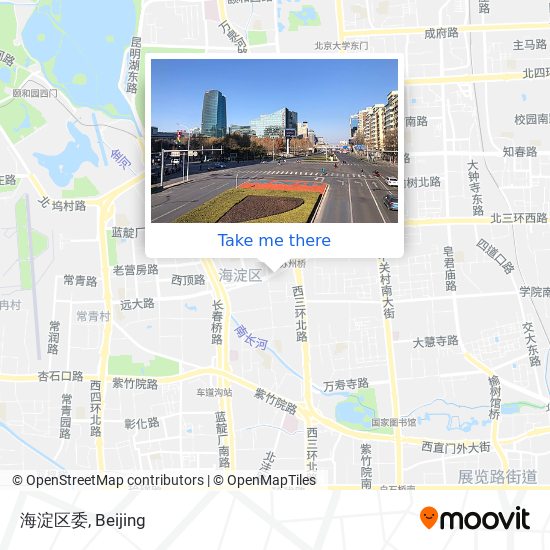 海淀区委 map