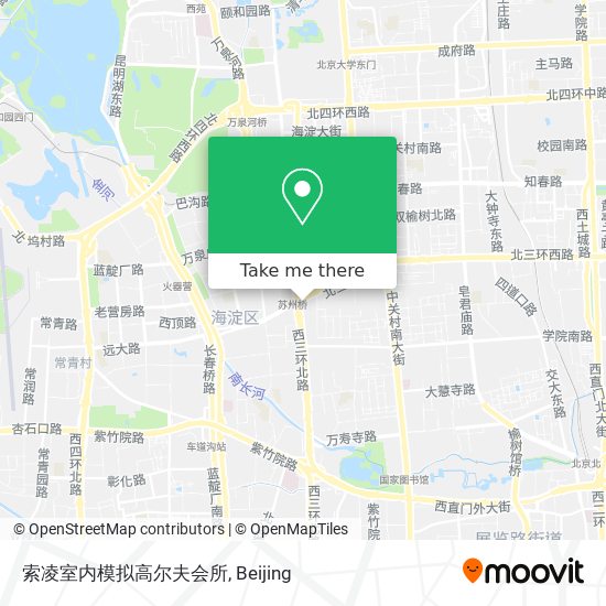 索凌室内模拟高尔夫会所 map