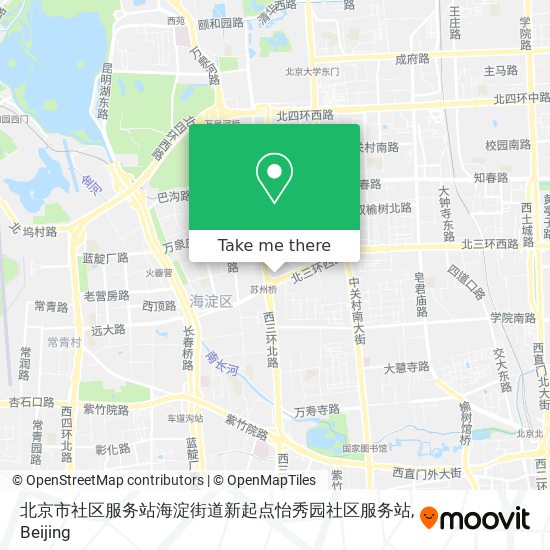 北京市社区服务站海淀街道新起点怡秀园社区服务站 map