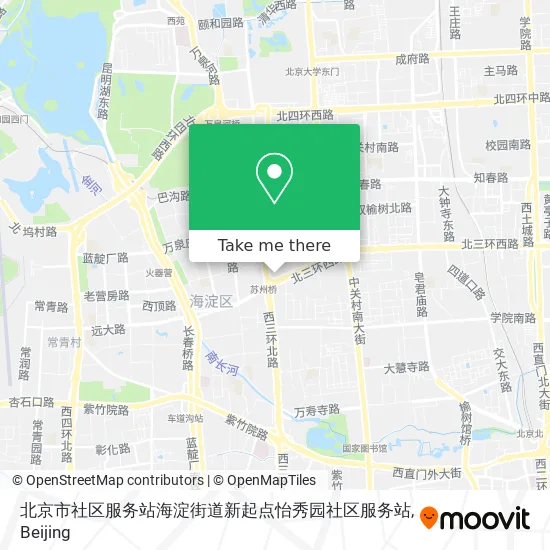 北京市社区服务站海淀街道新起点怡秀园社区服务站 map