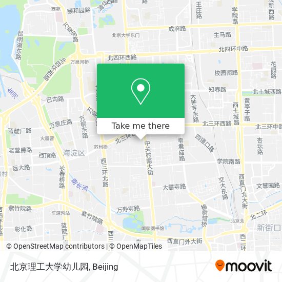 北京理工大学幼儿园 map