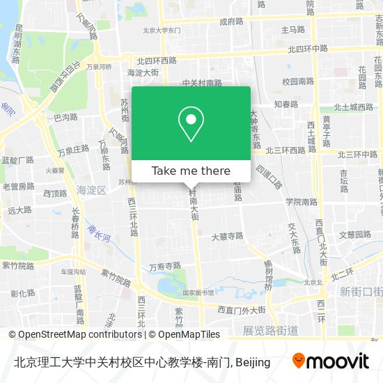 北京理工大学中关村校区中心教学楼-南门 map