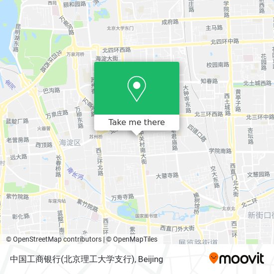 中国工商银行(北京理工大学支行) map