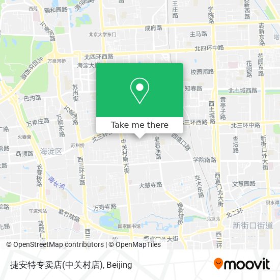 捷安特专卖店(中关村店) map