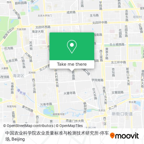 中国农业科学院农业质量标准与检测技术研究所-停车场 map