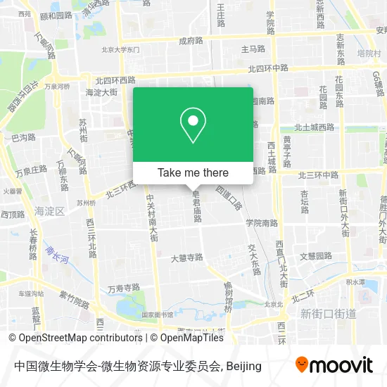 中国微生物学会-微生物资源专业委员会 map
