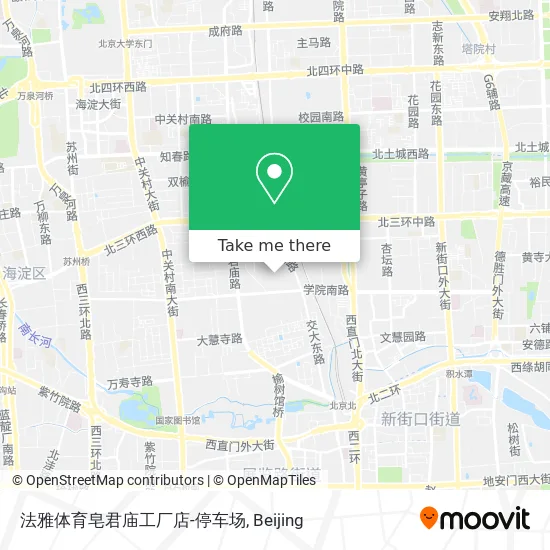 法雅体育皂君庙工厂店-停车场 map
