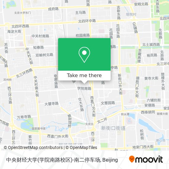 中央财经大学(学院南路校区)-南二停车场 map