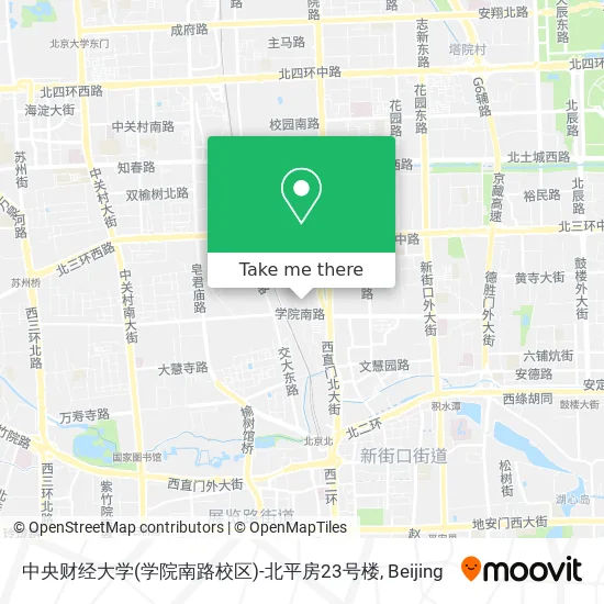 中央财经大学(学院南路校区)-北平房23号楼 map