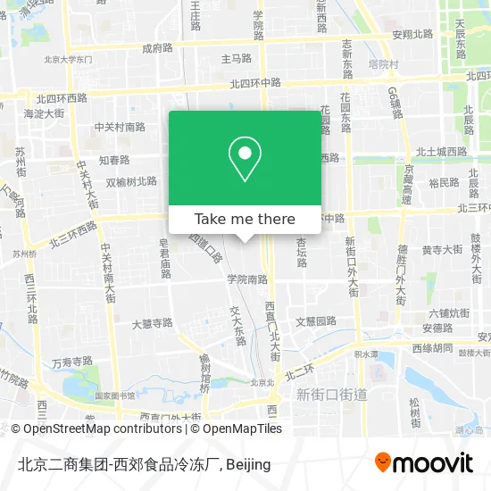 北京二商集团-西郊食品冷冻厂 map