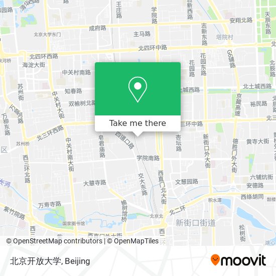 北京开放大学 map