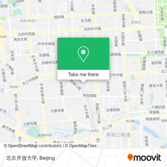 北京开放大学 map