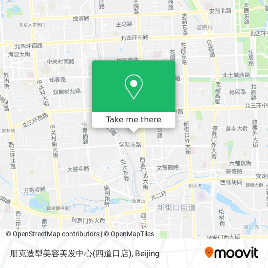 朋克造型美容美发中心(四道口店) map