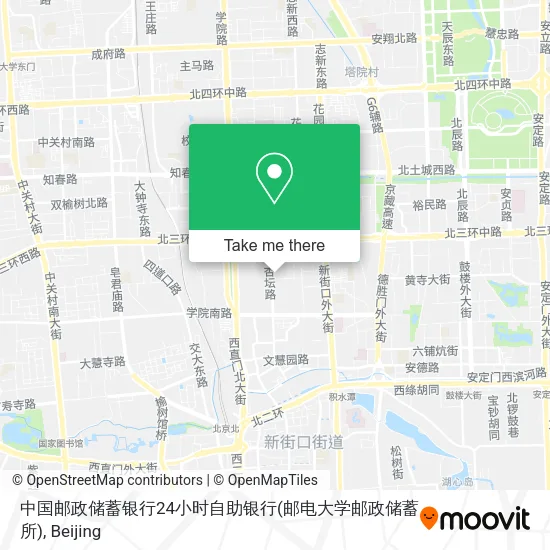 中国邮政储蓄银行24小时自助银行(邮电大学邮政储蓄所) map