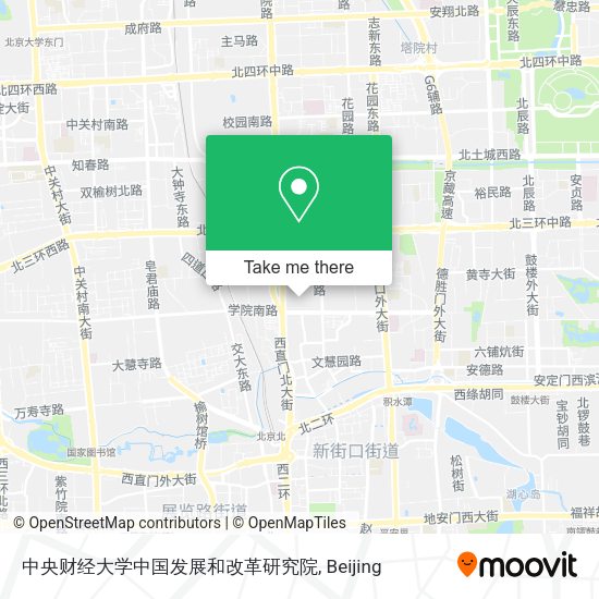 中央财经大学中国发展和改革研究院 map