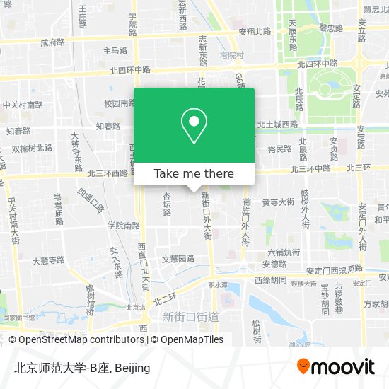 北京师范大学-B座 map