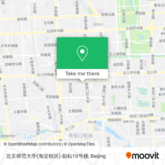 北京师范大学(海淀校区)-励耘10号楼 map