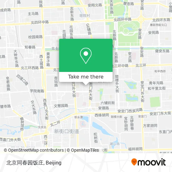 北京同春园饭庄 map
