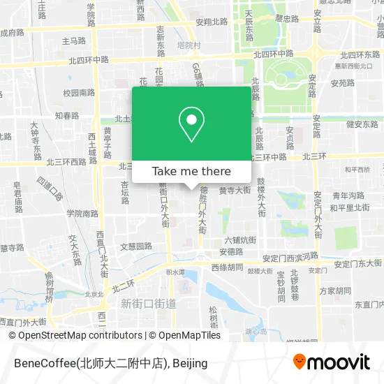 BeneCoffee(北师大二附中店) map