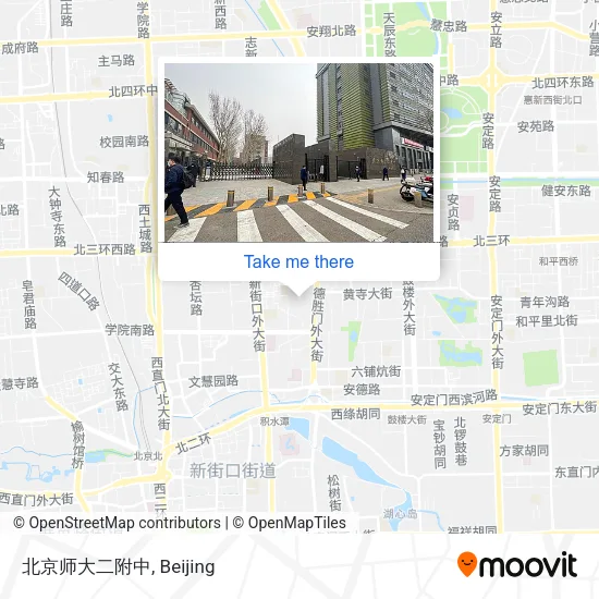 北京师大二附中 map