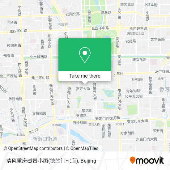 清风重庆磁器小面(德胜门七店) map