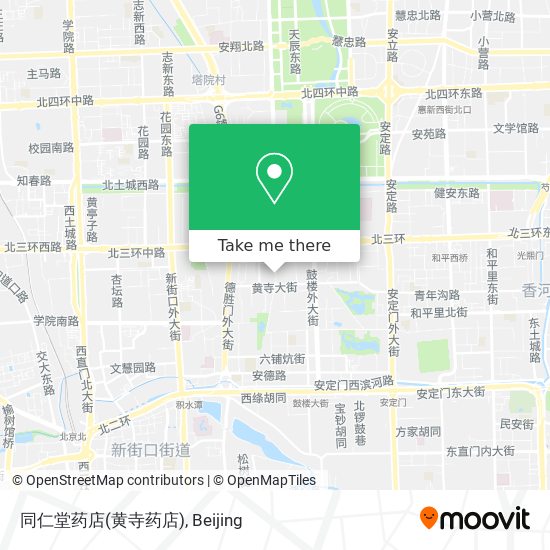 同仁堂药店(黄寺药店) map