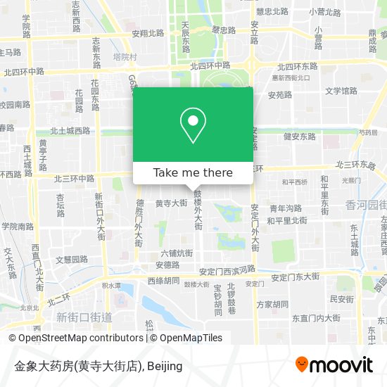 金象大药房(黄寺大街店) map