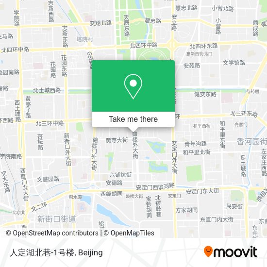 人定湖北巷-1号楼 map