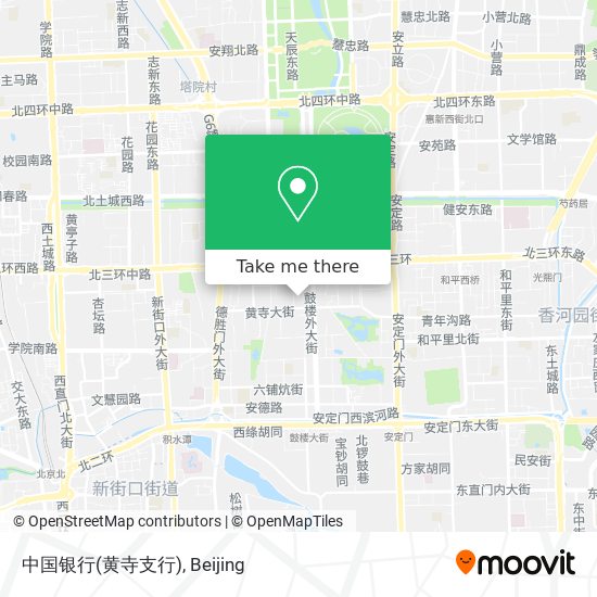 中国银行(黄寺支行) map