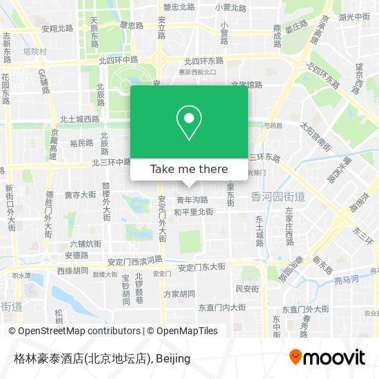 格林豪泰酒店(北京地坛店) map