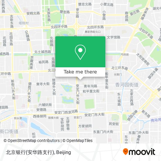 北京银行(安华路支行) map