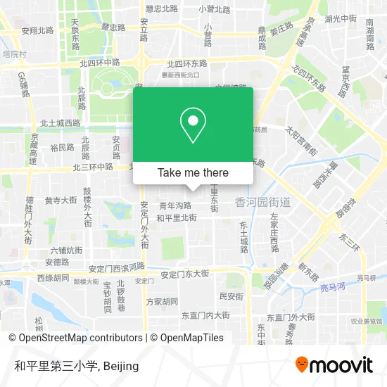 和平里第三小学 map