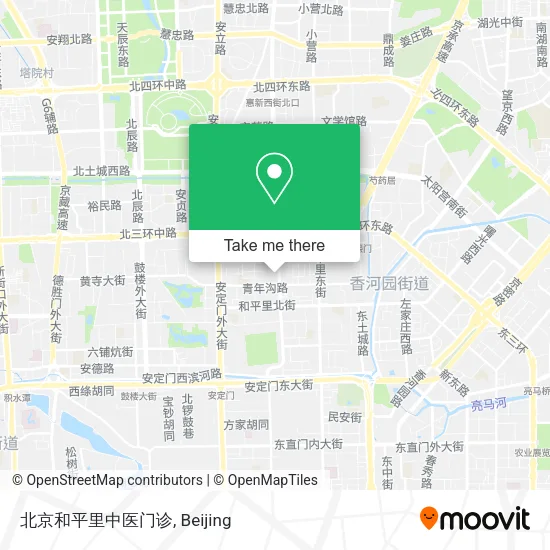 北京和平里中医门诊 map