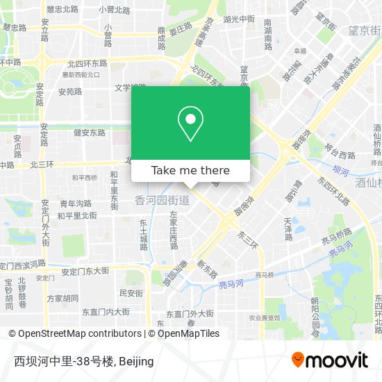 西坝河中里-38号楼 map