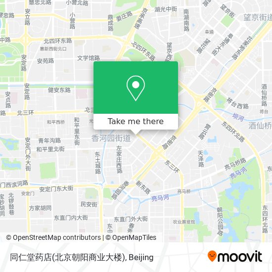 同仁堂药店(北京朝阳商业大楼) map