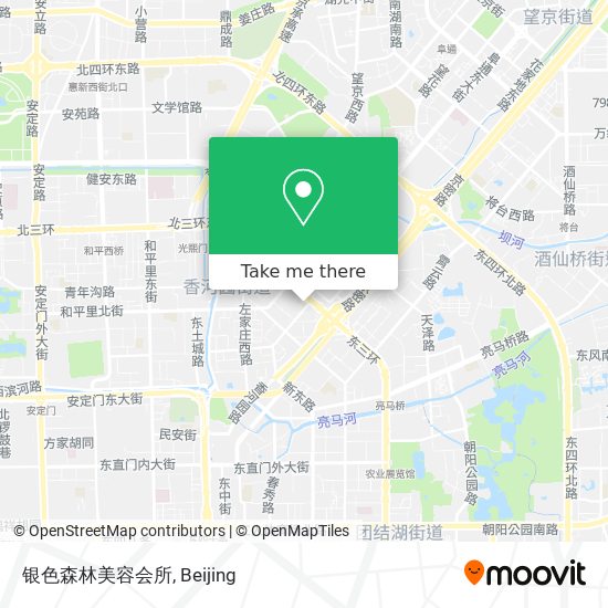 银色森林美容会所 map