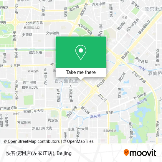 快客便利店(左家庄店) map
