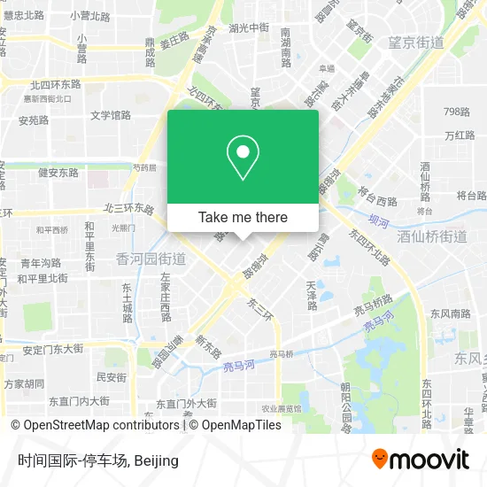 时间国际-停车场 map