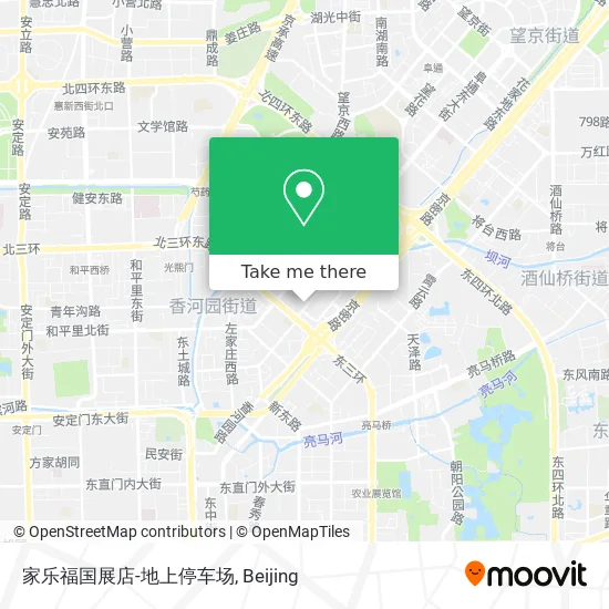 家乐福国展店-地上停车场 map