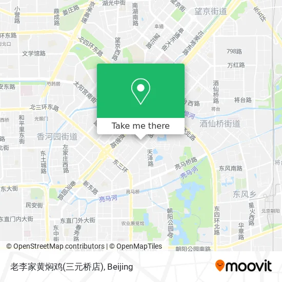 老李家黄焖鸡(三元桥店) map