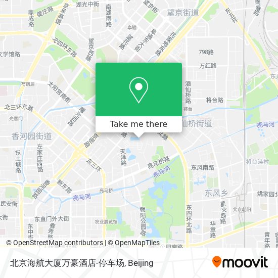 北京海航大厦万豪酒店-停车场 map