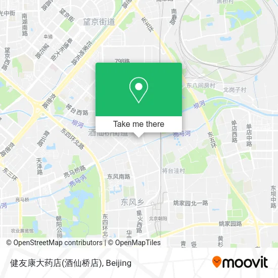 健友康大药店(酒仙桥店) map