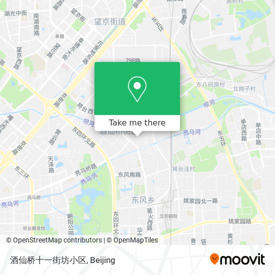 酒仙桥十一街坊小区 map