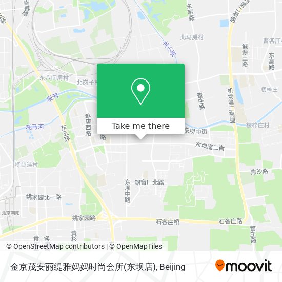 金京茂安丽缇雅妈妈时尚会所(东坝店) map