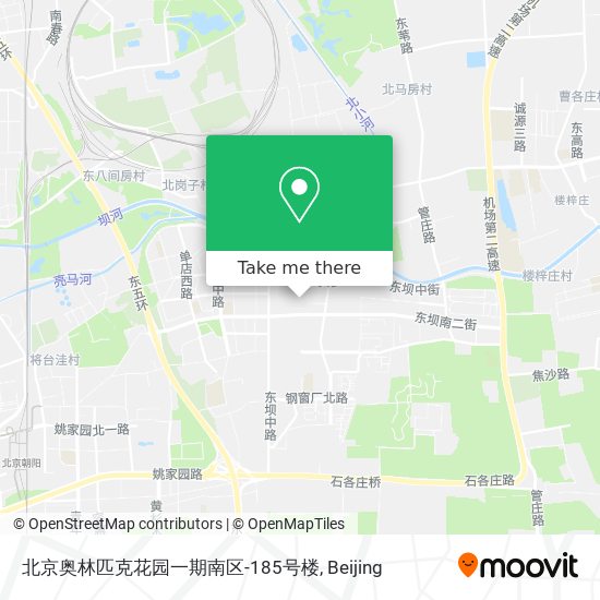 北京奥林匹克花园一期南区-185号楼 map